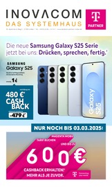 Aktueller INOVACOM Elektromarkt Prospekt in Much und Umgebung, "Die neue Samsung Galaxy S25 Serie jetzt bei uns: Drücken, sprechen, fertig." mit 7 Seiten, 01.02.2025 - 03.02.2025