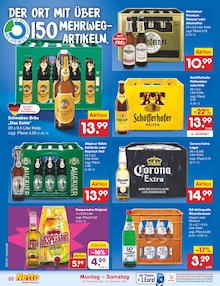 Bier im Netto Marken-Discount Prospekt "Aktuelle Angebote" mit 58 Seiten (Ludwigsburg)