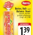 Butter, Voll-Toast oder Balance-Toast bei EDEKA im Bönen Prospekt für 1,39 €