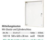 Mitteilungskasten im Angebot bei Holz Possling in Berlin Mitteilungskasten Angebote bei Holz Possling Berlin für 194,00 €