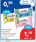 Feuchtes Toilettenpapier von Cottonelle für 0,99 € bei budni im Angebot Feuchtes Toilettenpapier von Cottonelle im aktuellen budni Prospekt