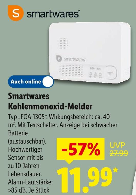 Kohlenmonoxid-Melder