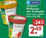 Eiscreme im ALDI SÜD Prospekt Bio-Eiscreme von Nur Nur Natur im aktuellen ALDI SÜD Prospekt für 2,49 €