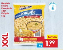 Netto Marken-Discount St. Johann - Frische Eierspätzle oder Knöpfle Frische Eierspätzle oder Knöpfle Angebot bei Netto Marken-Discount St. Johann im Prospekt "GARANTIERT NIRGENDWO GÜNSTIGER"