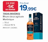 Rhum vieux agricole Martinique - TROIS RIVIÈRES en promo chez Costco Versailles à 19,99 €