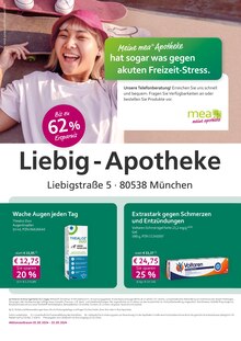 Schmerzgel im mea - meine apotheke Prospekt "Unsere Mai-Angebote" mit 4 Seiten (München)