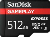 GamePlay microSD Express Speicherkarte von SanDisk für 124,99 € bei MediaMarkt Saturn im Angebot GamePlay microSD Express Speicherkarte von SanDisk im aktuellen MediaMarkt Saturn Prospekt