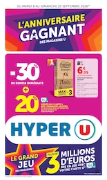Catalogue Hyper U "L'ANNIVERSAIRE GAGNANT DES MAGASINS U" à Porto-Vecchio et alentours, 52 pages, 08/09/2026 - 20/09/2026