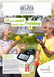 Aktueller Selzer GmbH Sanitätshaus/Tech. Orthopädie Prospekt mit Blutdruckmessgerät, "Fit und mobil durch den Frühling", Seite 1