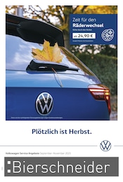 Volkswagen Prospekt für Beilngries mit 1} Seite Volkswagen Prospekt für Beilngries: "Herbstliche Angebote.", 1 Seite, 01.09.2025 - 30.11.2025