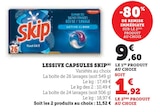 Lessive Capsules(A) - Skip en promo chez Super U Bourges à 1,92 €