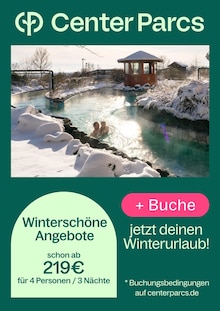 Reis im aktuellen Center Parcs Prospekt (Duisburg) Reis im Center Parcs Prospekt "Winterschön" mit 1 Seiten (Duisburg)