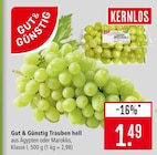 Trauben hell im Angebot bei Marktkauf in Reutlingen Trauben hell Angebote von Gut & Günstig bei Marktkauf Reutlingen für 1,49 €