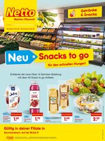 Netto Marken-Discount Prospekt "Neu - Snacks to go für den schnellen Hunger!", 2 Seiten, für Wiehl, 27.01.2020 - 01.02.2020 Netto Marken-Discount Prospekt "Neu - Snacks to go für den schnellen Hunger!", 2 Seiten, für Wiehl, 27.01.2020 - 01.02.2020