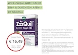 ZzzQuil Gute Nacht Ein- & Durchschlafen von Wick für 16,49 € bei LINDA Partnerapotheke im Angebot ZzzQuil Gute Nacht Ein- & Durchschlafen von Wick im aktuellen LINDA Partnerapotheke Prospekt