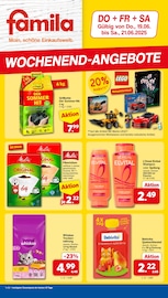 famila Nordwest Supermarkt Prospekt der aktuellen Woche mit 2 Seiten, gĂŒltig von 19.06.2025 bis 21.06.2025, in LĂ€hden und Umgebung Aktueller famila Nordwest Supermarkt Prospekt in LĂ€hden und Umgebung, "WOCHENENDANGEBOTE" mit 2 Seiten, 19.06.2025 - 21.06.2025