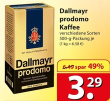Dallmayr prodomo Kaffee bei famila Nordost in Stade Dallmayr prodomo Kaffee im Angebot bei famila Nordost Stade für 3,29 €