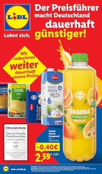Saft im Lidl Prospekt "Der Preisführer macht Deutschland dauerhaft günstiger!" mit 30 Seiten (Rostock)