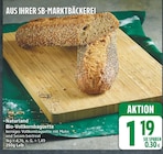Bio-Vollkornbaguette von Naturland für 1,19 € bei EDEKA im Angebot Bio-Vollkornbaguette von Naturland im aktuellen EDEKA Prospekt