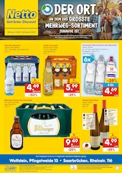Bier im Netto Marken-Discount Prospekt in Riegelsberg Aktueller Netto Marken-Discount Prospekt mit Bier, "DER ORT, AN DEM DU IMMER AUSGEZEICHNETE PREISE FINDEST.", Seite 1