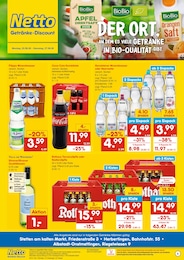 Netto Marken-Discount Prospekt für Mengen mit 2 Seiten Netto Marken-Discount Prospekt für Mengen: "DER ORT, AN DEM DU IMMER AUSGEZEICHNETE PREISE FINDEST.", 2 Seiten, 22.06.2026 - 27.06.2026