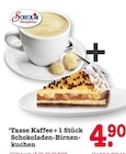 Aktuelle Kaffee Angebote bei E center in Dreieich Aktuelles Tasse Kaffee + 1 Stück Schokoladen-Birnenkuchen Angebot bei E center in Dreieich ab 4,90 €