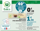 Biscuits pur beurre - U BIO en promo chez U Express Biscuits pur beurre - U BIO dans le catalogue U Express