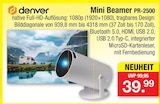 Mini Beamer PR-2500 Angebote von Denver bei Zimmermann Hannover für 39,99 €