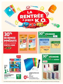Catalogue Auchan Supermarché de la semaine "LA RENTRÉE À PRIX K.O." avec 2 pages, valide du 11/08/2026 au 15/08/2026 pour Crolles et alentours Prospectus Auchan Supermarché de la semaine "LA RENTRÉE À PRIX K.O." avec 2 pages, valide du 11/08/2026 au 15/08/2026 pour Crolles et alentours