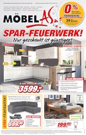 Küchenmöbel im Möbel AS Prospekt in Rastatt Aktueller Möbel AS Prospekt mit Küchenmöbel, "SPAR-FEUERWERK!", Seite 1