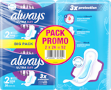 SERVIETTES HYGIENIQUES ULTRA ALWAYS - ALWAYS en promo chez Auchan Hypermarché SERVIETTES HYGIENIQUES ULTRA ALWAYS - ALWAYS dans le catalogue Auchan Hypermarché