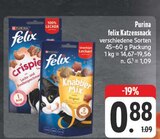 felix Katzensnack im Angebot bei EDEKA in Plauen felix Katzensnack Angebote von Purina bei EDEKA Plauen für 0,88 €