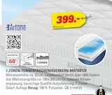 7-Zonen-Tonnentaschenfederkern-Matratze im Angebot bei Höffner in Gotha 7-Zonen-Tonnentaschenfederkern-Matratze Angebote von Artone bei Höffner Gotha für 399,00 €