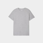 T-shirt en coton manches courtes gris homme en promo chez La Halle T-shirt en coton manches courtes gris homme dans le catalogue La Halle