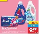 Waschmittel im Angebot bei Netto Marken-Discount in Aurich Waschmittel Angebote von Coral bei Netto Marken-Discount Aurich für 4,79 €