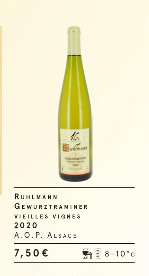Monoprix Rosny-sous-Bois - Gewurztraminer Vieilles Vignes 2020 Promo Gewurztraminer Vieilles Vignes 2020 dans le catalogue Monoprix La cave insolite. à Rosny-sous-Bois