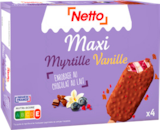 Maxi Bâtonnets Glacés Myrtille Vanille x4 - Netto - Netto Maxi Bâtonnets Glacés Myrtille Vanille x4 - Netto à 2,90 € dans le catalogue Netto