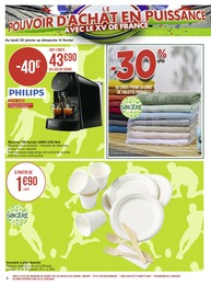 Prix et réduction Philips dans le prospectus Casino Supermarchés en cours Offre Philips dans le catalogue Casino Supermarchés du moment à la page 4