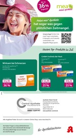 mea - meine apotheke Apotheken Prospekt der aktuellen Woche mit 4 Seiten, gültig von 01.07.2026 bis 31.07.2026, in Auerbach und Umgebung Aktueller mea - meine apotheke Apotheken Prospekt in Auerbach und Umgebung, "Unsere Juli-Angebote" mit 4 Seiten, 01.07.2026 - 31.07.2026