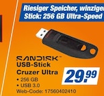 USB-Stick Cruzer Ultra im Angebot bei expert in Freital USB-Stick Cruzer Ultra Angebote von Sandisk bei expert Freital für 29,99 €