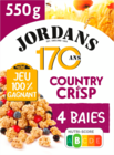 CÉRÉALES COUNTRY CRISP 4 BAIES JORDANS - JORDANS en promo chez Auchan Hypermarché Montluçon à 2,99 €
