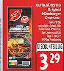 Original Nürnberger Rostbratwürste von GUT&GÜNSTIG im aktuellen EDEKA Prospekt