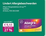 Allergietabletten 20 mg bei mea - meine apotheke im Prospekt "" für 9,45 €