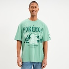 Promo T-shirt à manches courtes coton Pokémon vert homme à 12,99 € dans le catalogue La Halle à Vendenheim