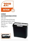 Aktenvernichter Angebote von GENIE bei Müller Ludwigsburg für 27,99 €