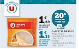 Galettes de blé - U en promo chez U Express Galettes de blé - U dans le catalogue U Express