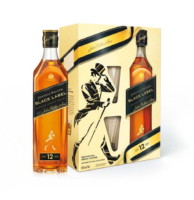 Auchan Heillecourt - COFFRET WHISKY BLACK LABEL Promo COFFRET WHISKY BLACK LABEL dans le catalogue Auchan Guide traiteur et repas de fin d'année à Heillecourt