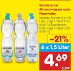 Mineralwasser oder Nearwater Angebote von Gerolsteiner bei Netto Marken-Discount Goslar für 4,69 €