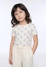 T-shirt en pointelle à imprimé fleuri en promo chez Monoprix Losserand Montrouge à 5,99 €