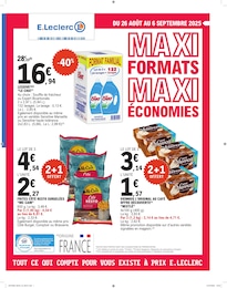 Prospectus Supermarchés E.Leclerc en cours, MAXI FORMATS MAXI ÉCONOMIES, 88 pages, 26/08/2025 - 06/09/2025 Catalogue Supermarchés E.Leclerc en cours à Bazeilles et alentours, MAXI FORMATS MAXI ÉCONOMIES, 88 pages, 26/08/2025 - 06/09/2025